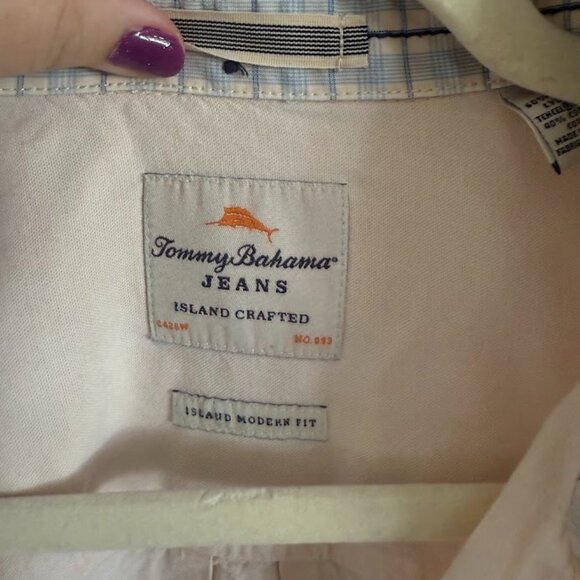 Tommy Bahama Cream Flannel - Picture 3 of 4